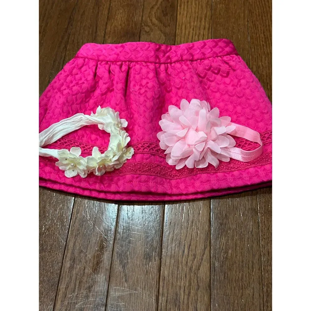 NWOT Genuine Kids by OshKosh 18 months Girls  Pink Quilted Skirt with Pockets